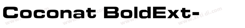Coconat BoldExt字体转换